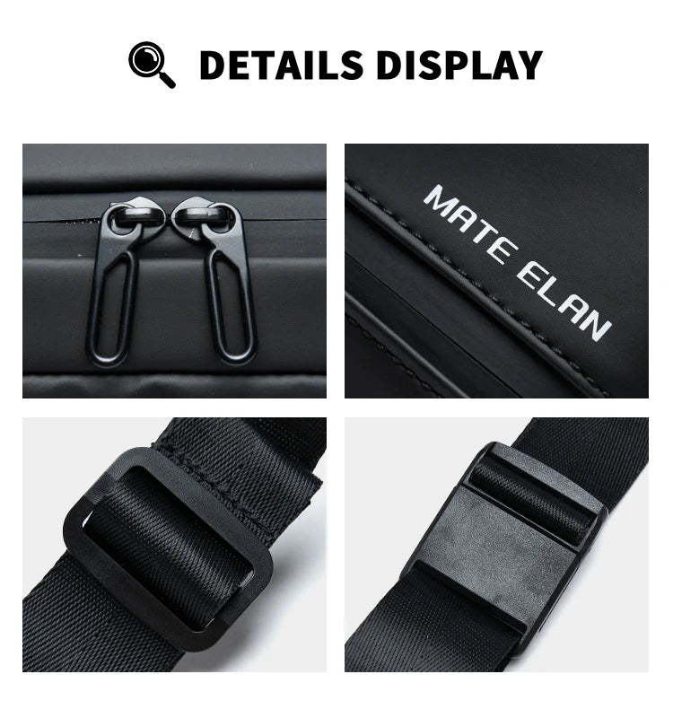 Premium Waterproof Crossbody Sling Bag with Magnetic Buckle