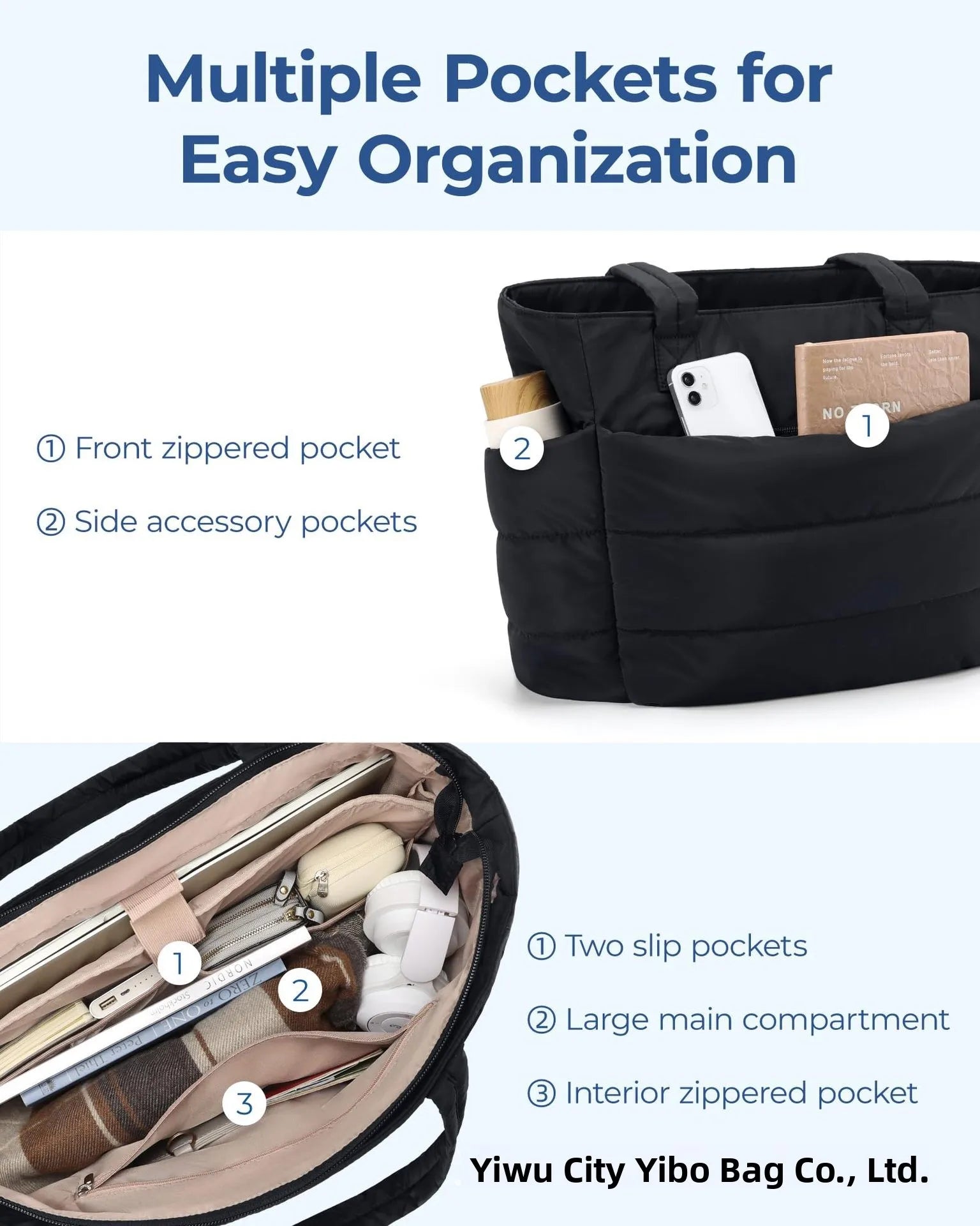 Soft Quilted Everyday Tote