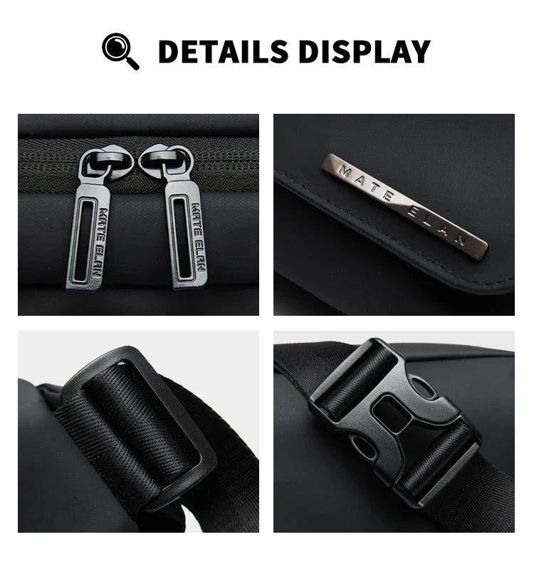 Premium Waterproof Crossbody Sling Bag with Magnetic Buckle