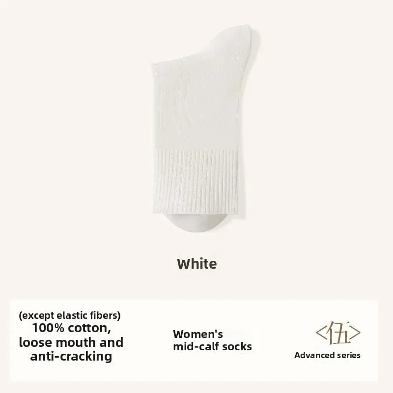 Crack-Resistant Pure Cotton Socks