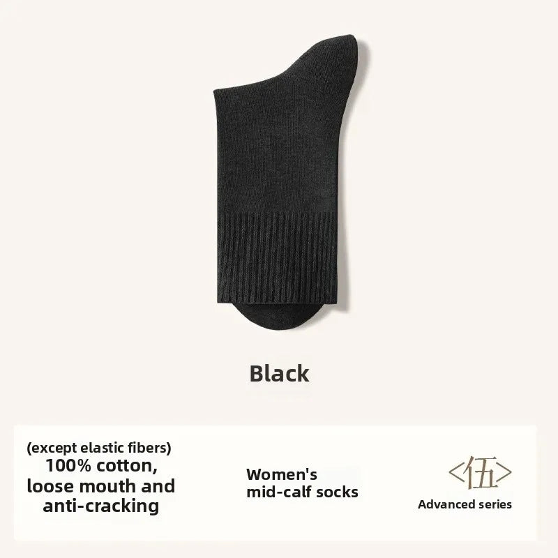 Crack-Resistant Pure Cotton Socks