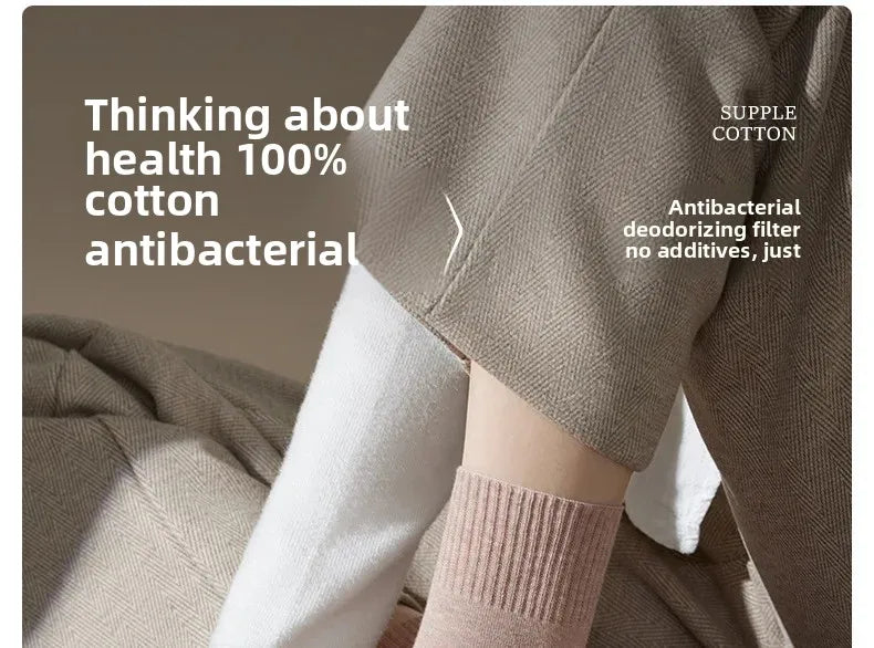 Crack-Resistant Pure Cotton Socks