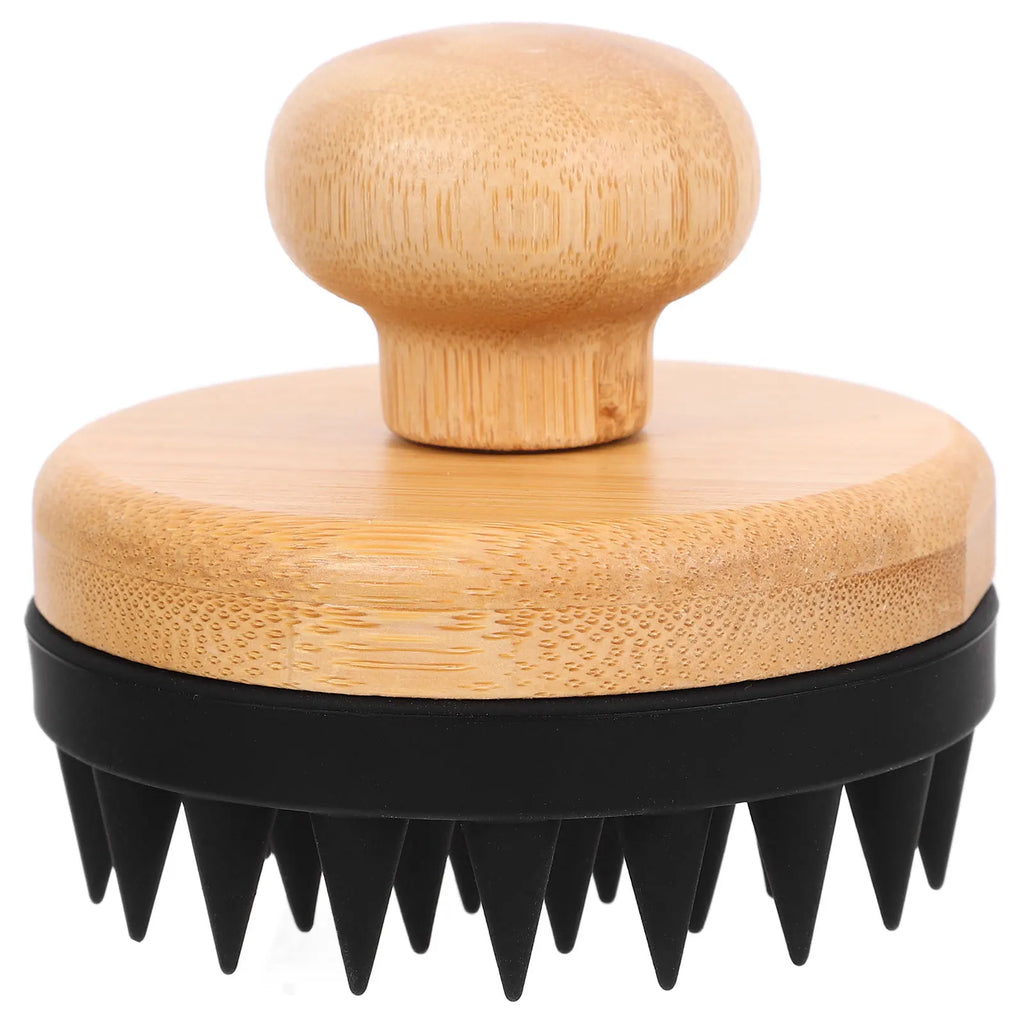 Bamboo Scalp Massager & Gentle Shampoo Brush
