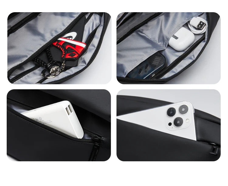 Premium Waterproof Crossbody Sling Bag with Magnetic Buckle