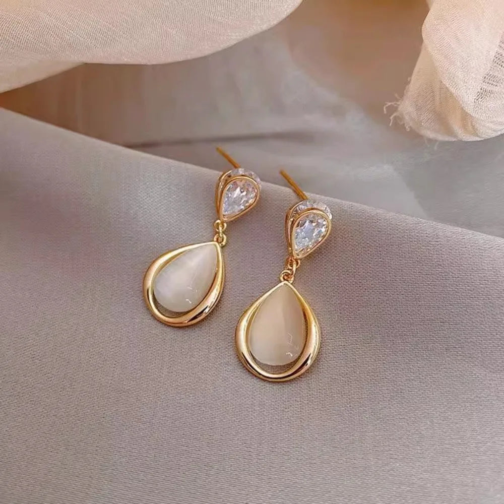 Ivory Drop Frame Earrings