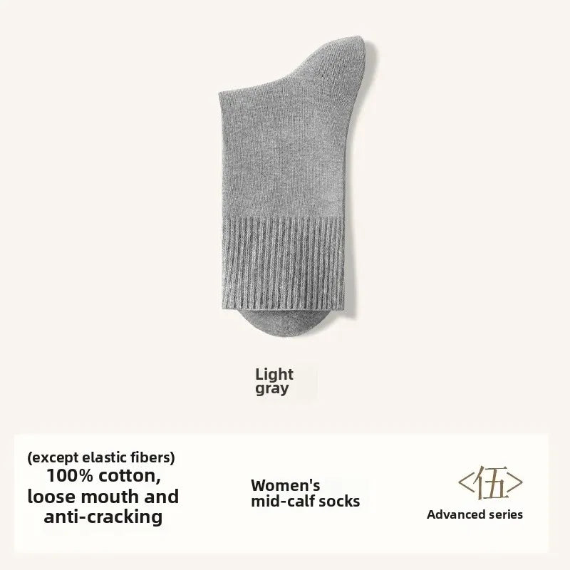 Crack-Resistant Pure Cotton Socks