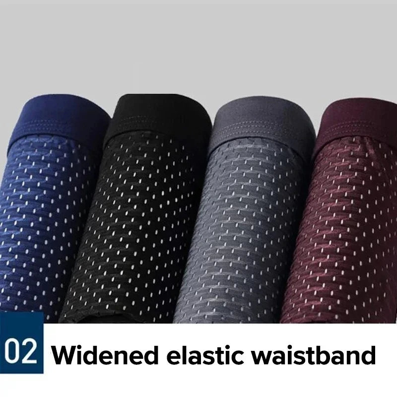 Men's Bamboo Boxer Briefs - Soft, Breathable Everyday Comfort ( Set of 4 )