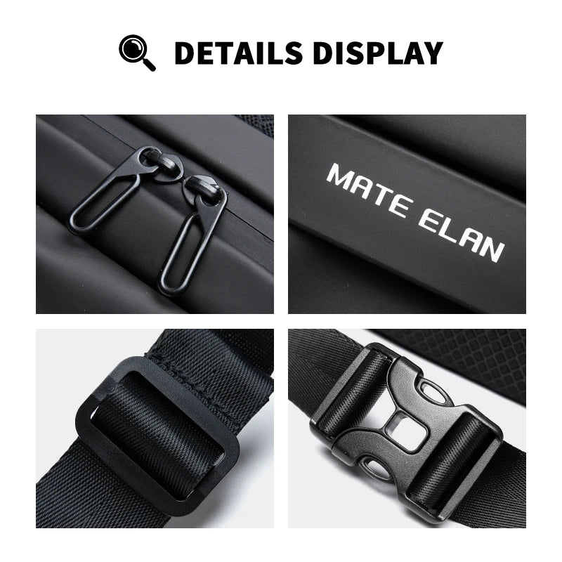 Premium Waterproof Crossbody Sling Bag with Magnetic Buckle