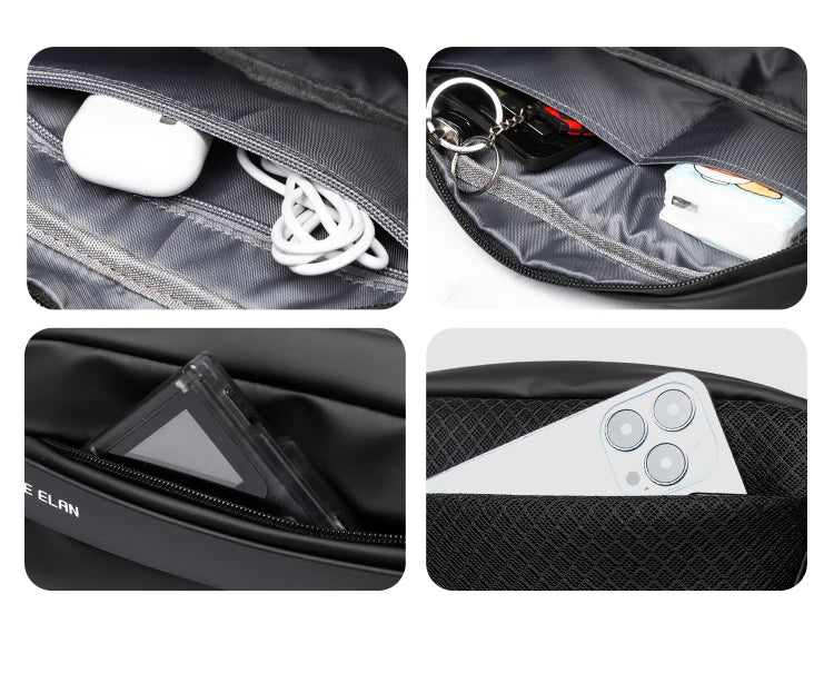 Premium Waterproof Crossbody Sling Bag with Magnetic Buckle