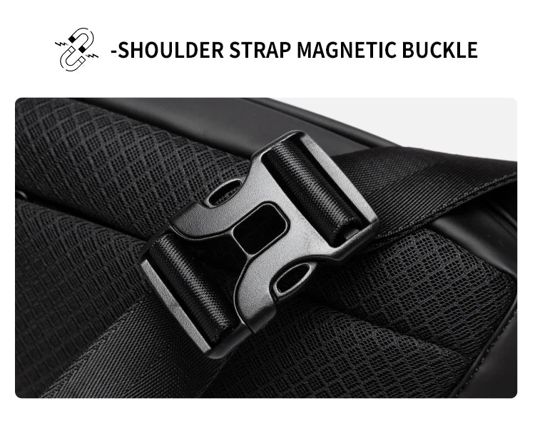Premium Waterproof Crossbody Sling Bag with Magnetic Buckle