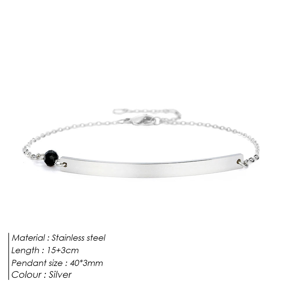 Sleek Curve Stainless Steel Bracelets for Women
