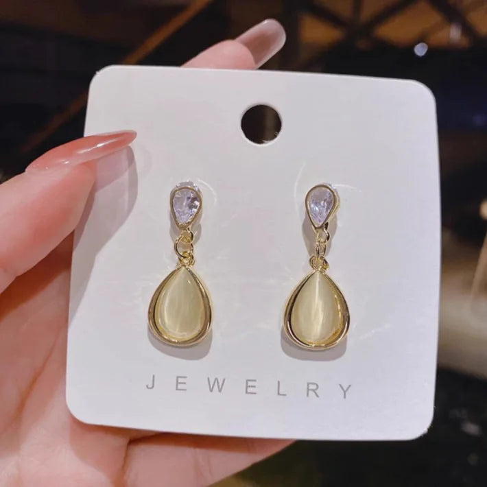 Ivory Drop Frame Earrings