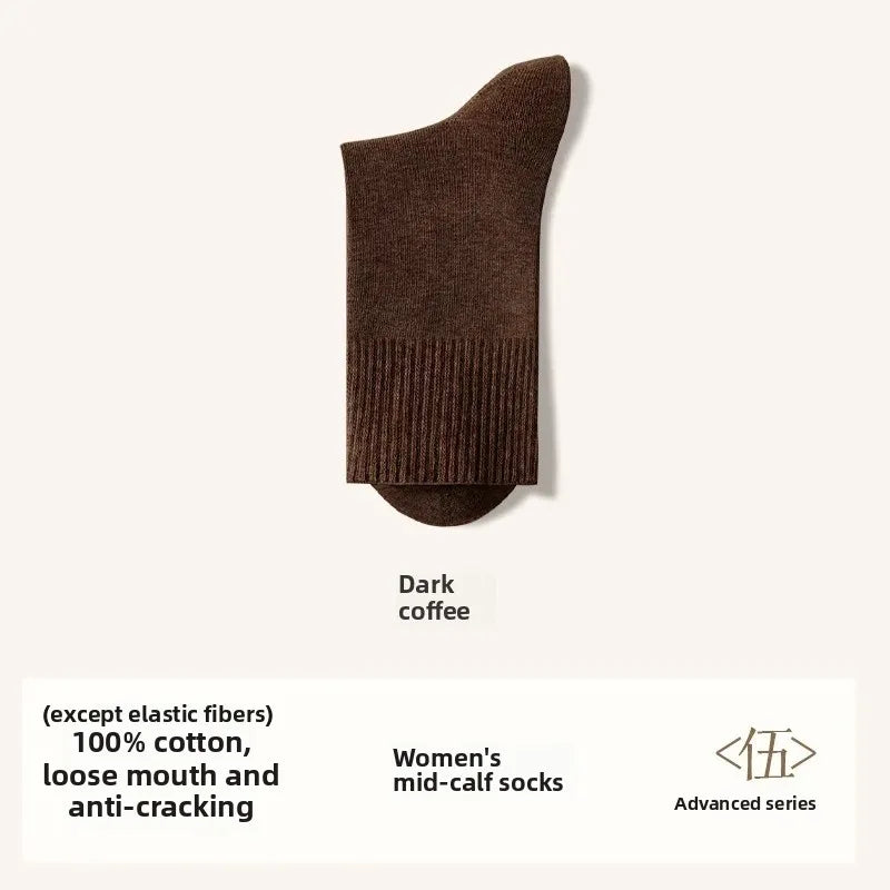 Crack-Resistant Pure Cotton Socks