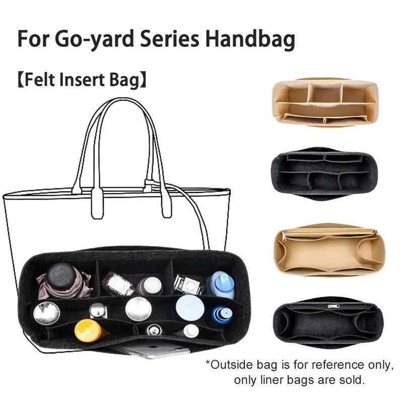 Felt Tote Bag Organiser Insert