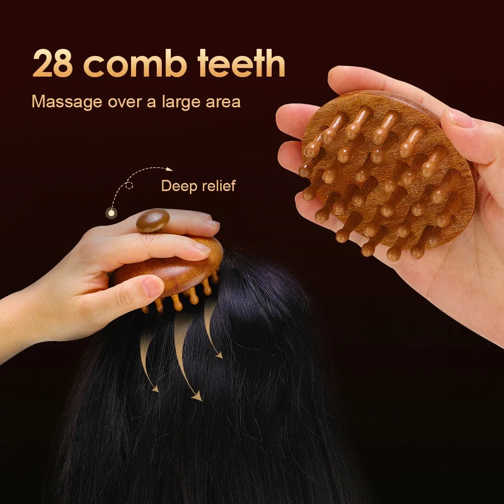 Sandalwood Scalp& Lymphatic Massage Comb
