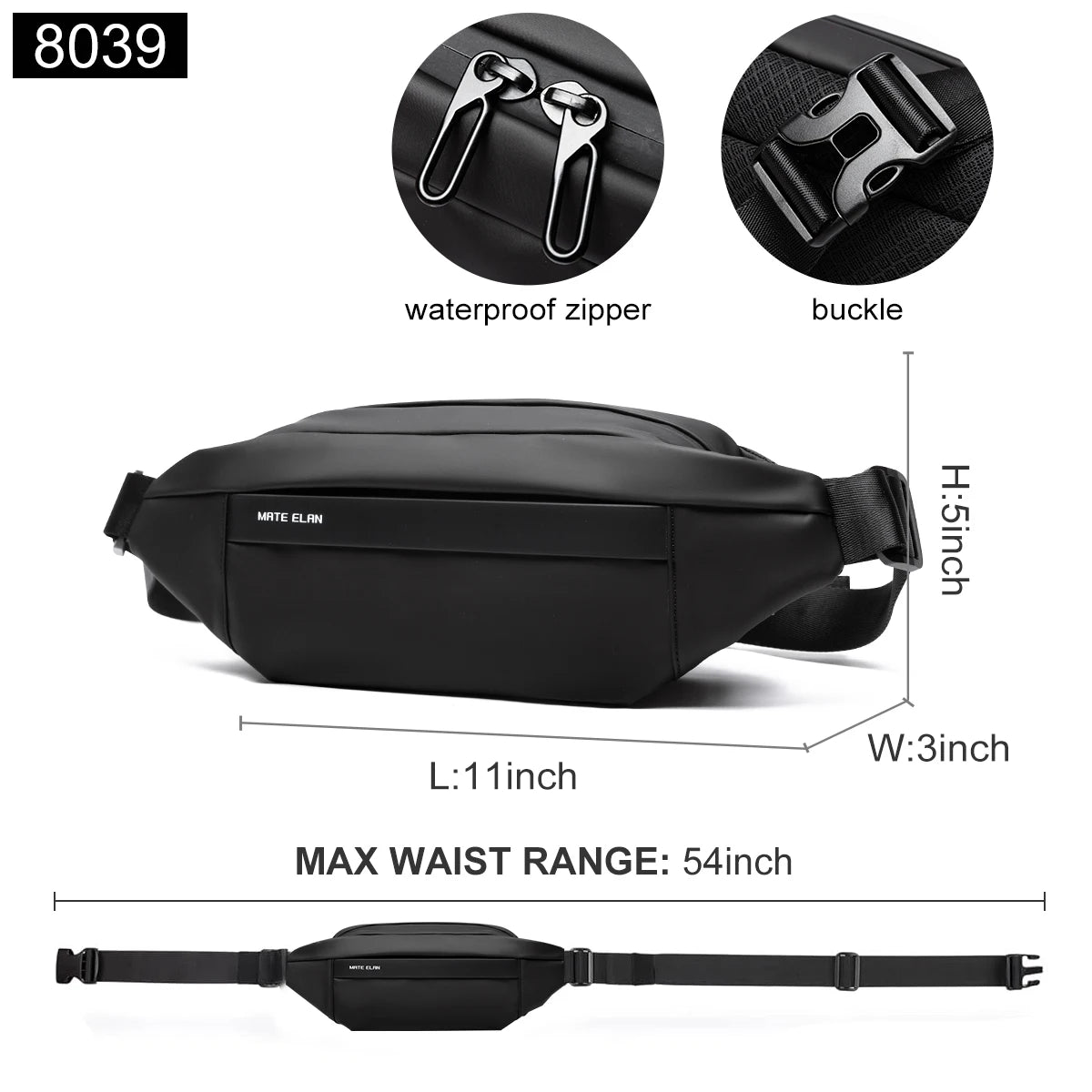 Premium Waterproof Crossbody Sling Bag with Magnetic Buckle