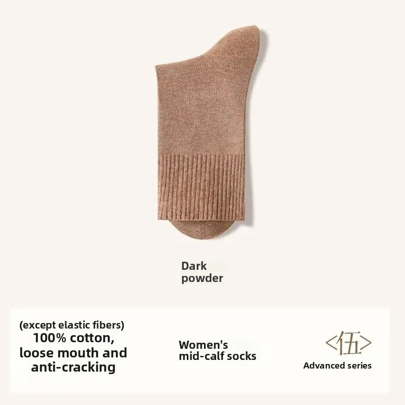 Crack-Resistant Pure Cotton Socks