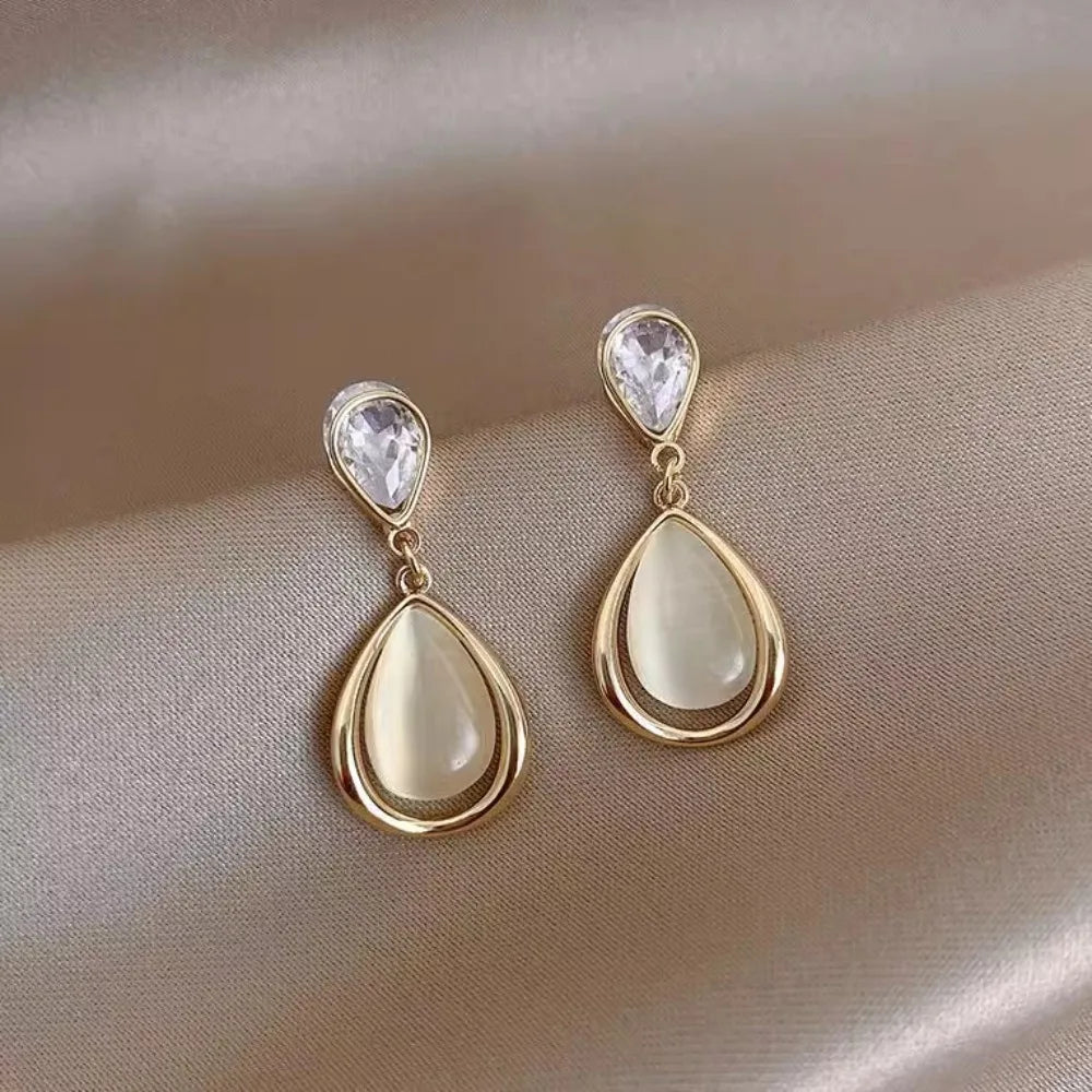 Ivory Drop Frame Earrings