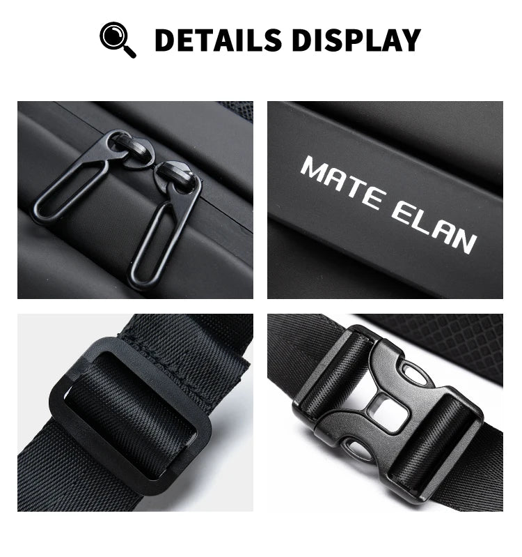 Premium Waterproof Crossbody Sling Bag with Magnetic Buckle