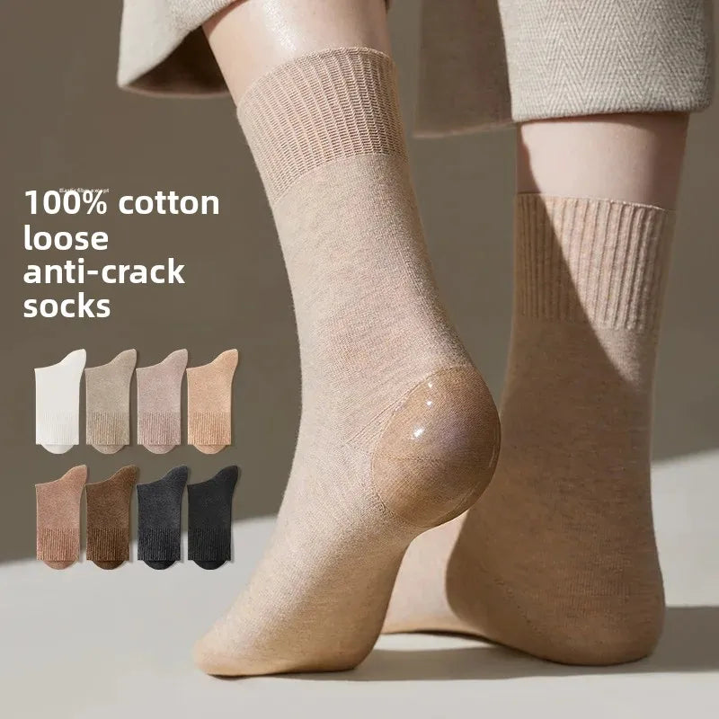Crack-Resistant Pure Cotton Socks