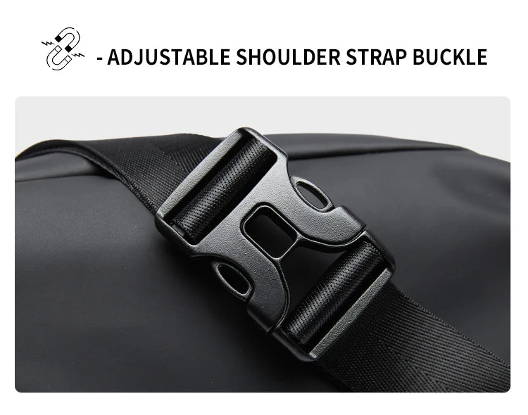 Premium Waterproof Crossbody Sling Bag with Magnetic Buckle