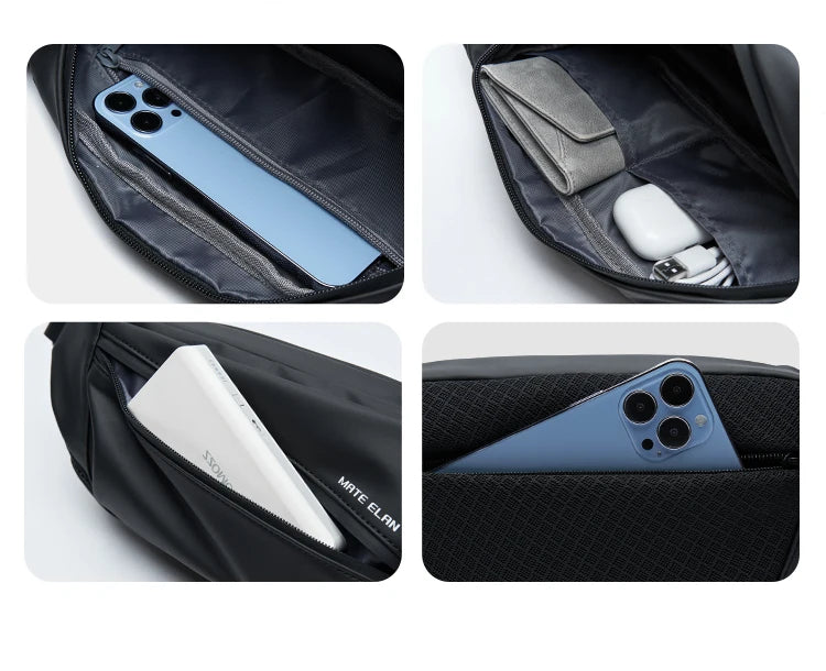 Premium Waterproof Crossbody Sling Bag with Magnetic Buckle