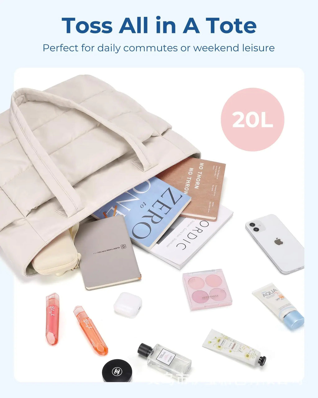 Soft Quilted Everyday Tote