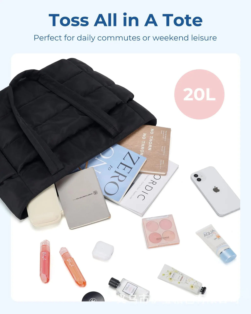 Soft Quilted Everyday Tote